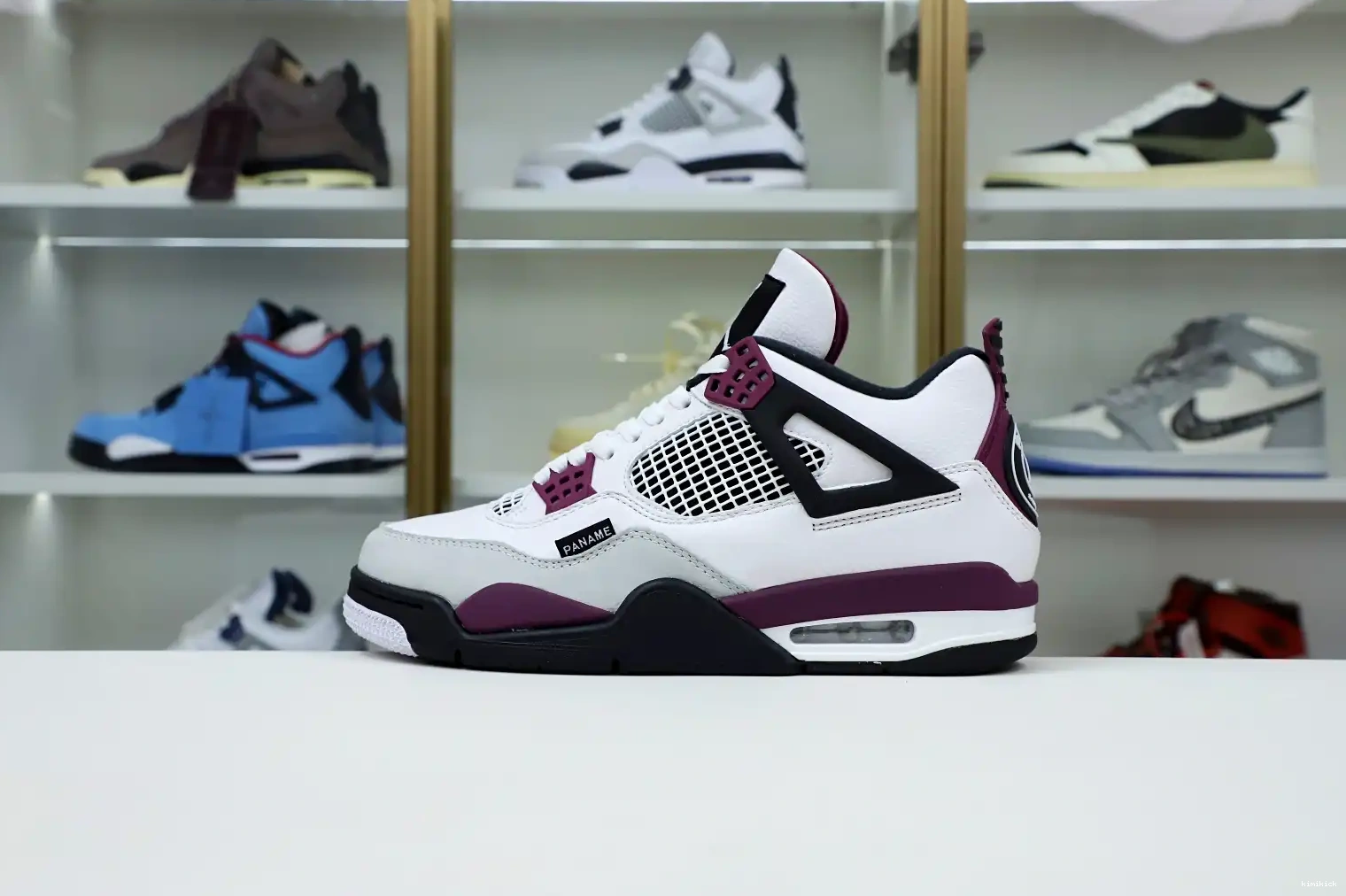 RETRO SAINT-GERMAIN AIR X Kimikick JORDAN JORDAN 4 'BORDEAUX' PARIS AIR 0424